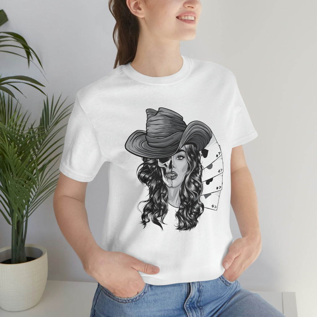 Poker girl-  Jersey Short Sleeve Tee
