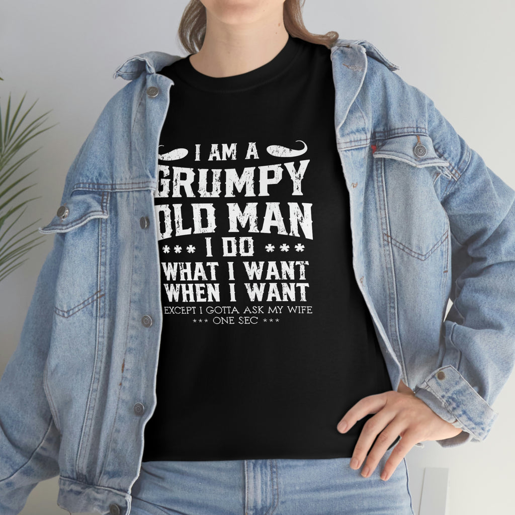 Grumpy old man- Heavy Cotton Tee
