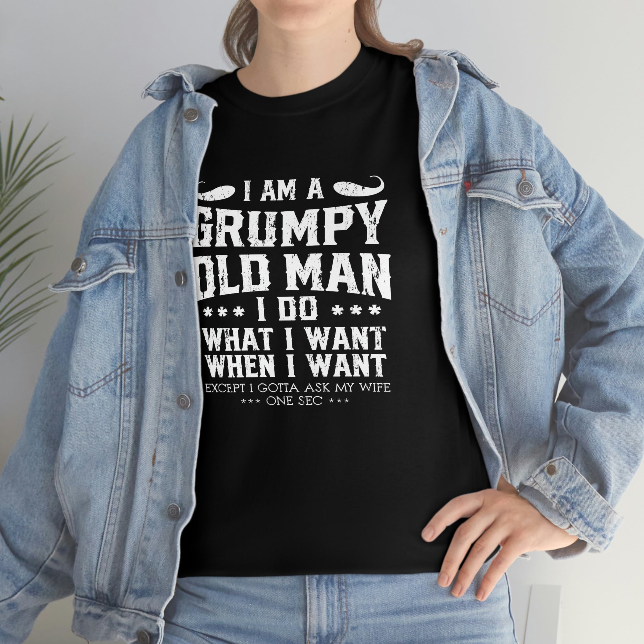Grumpy old man- Heavy Cotton Tee