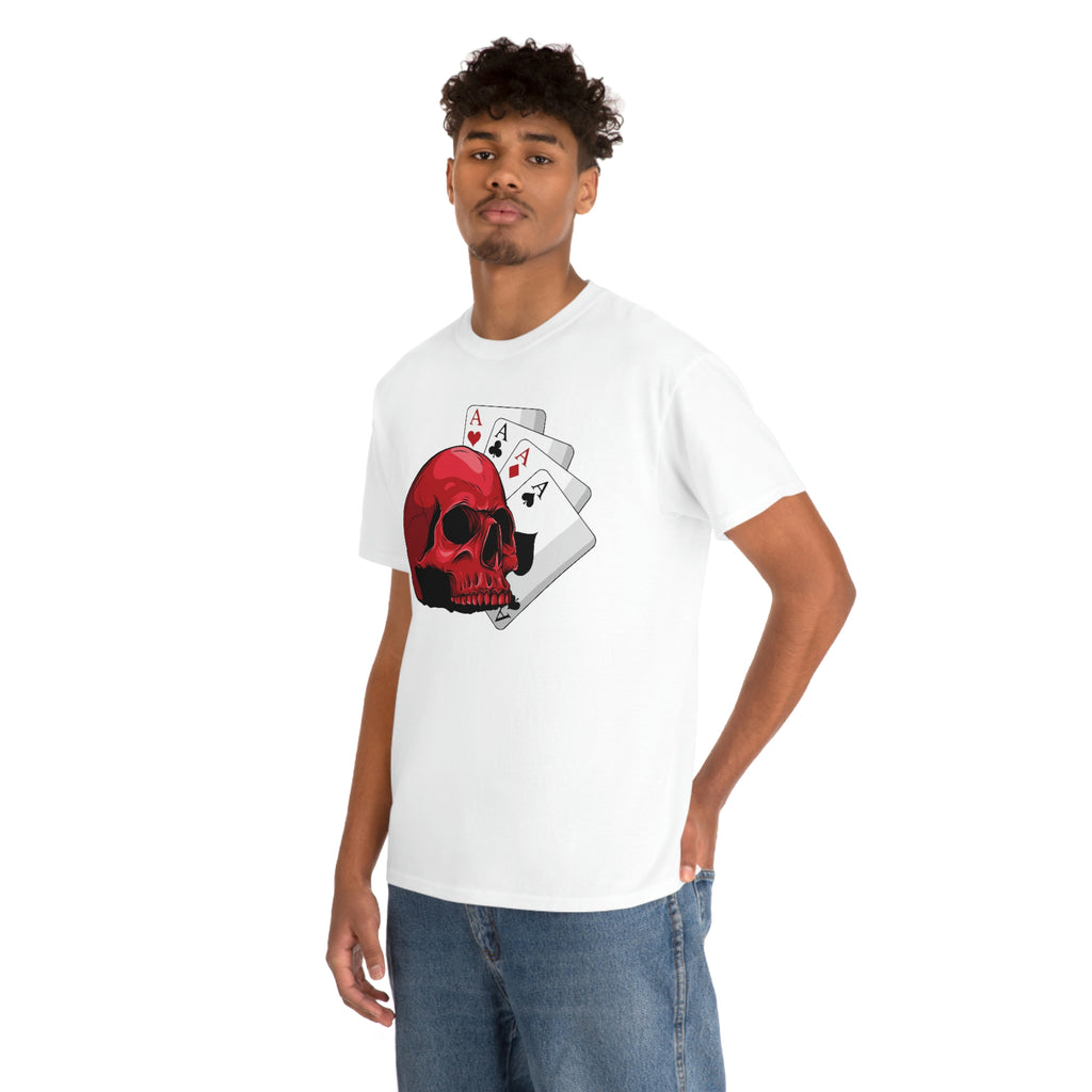 Poker skull-  Heavy Cotton Tee