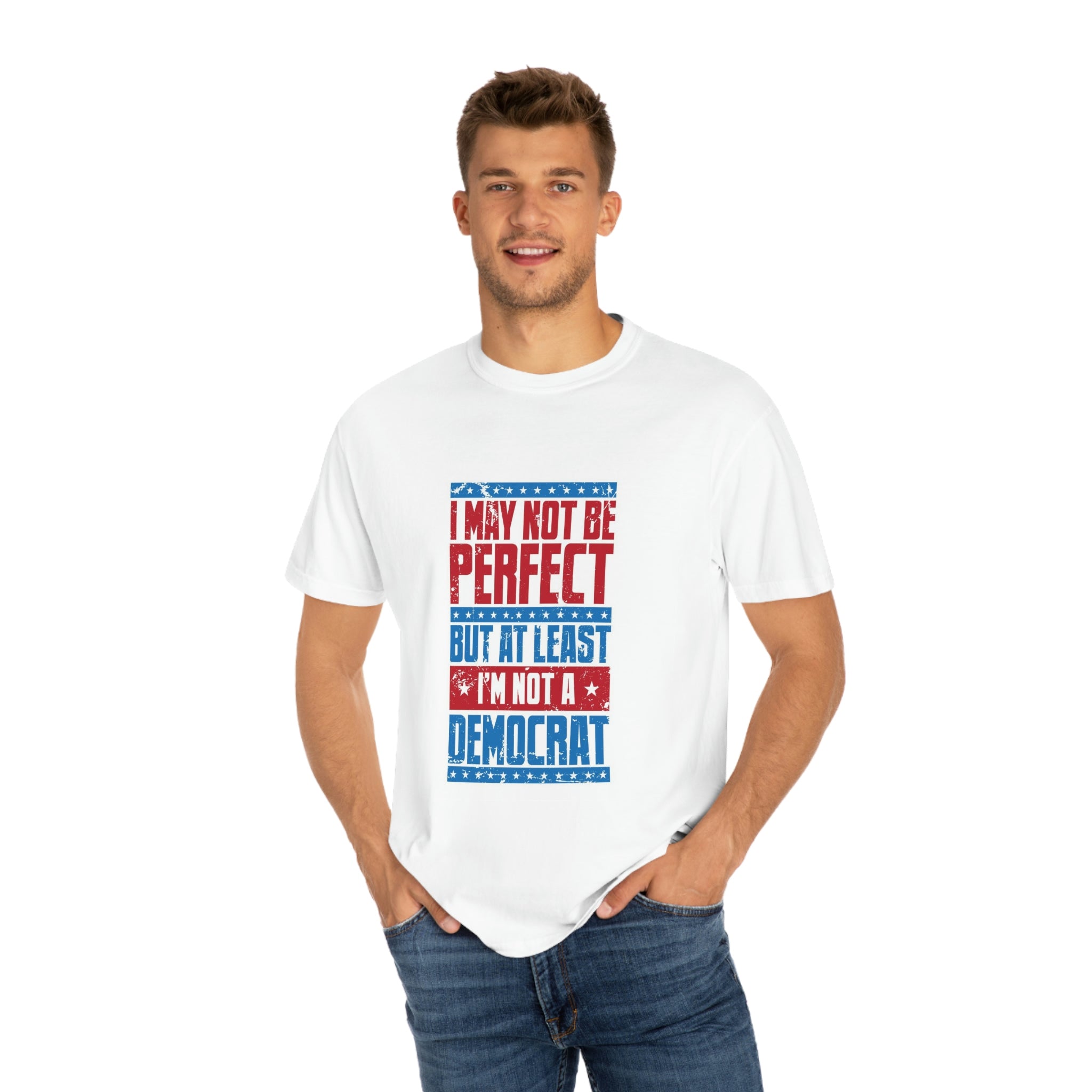 Not a dem- Unisex Garment-Dyed T-shirt