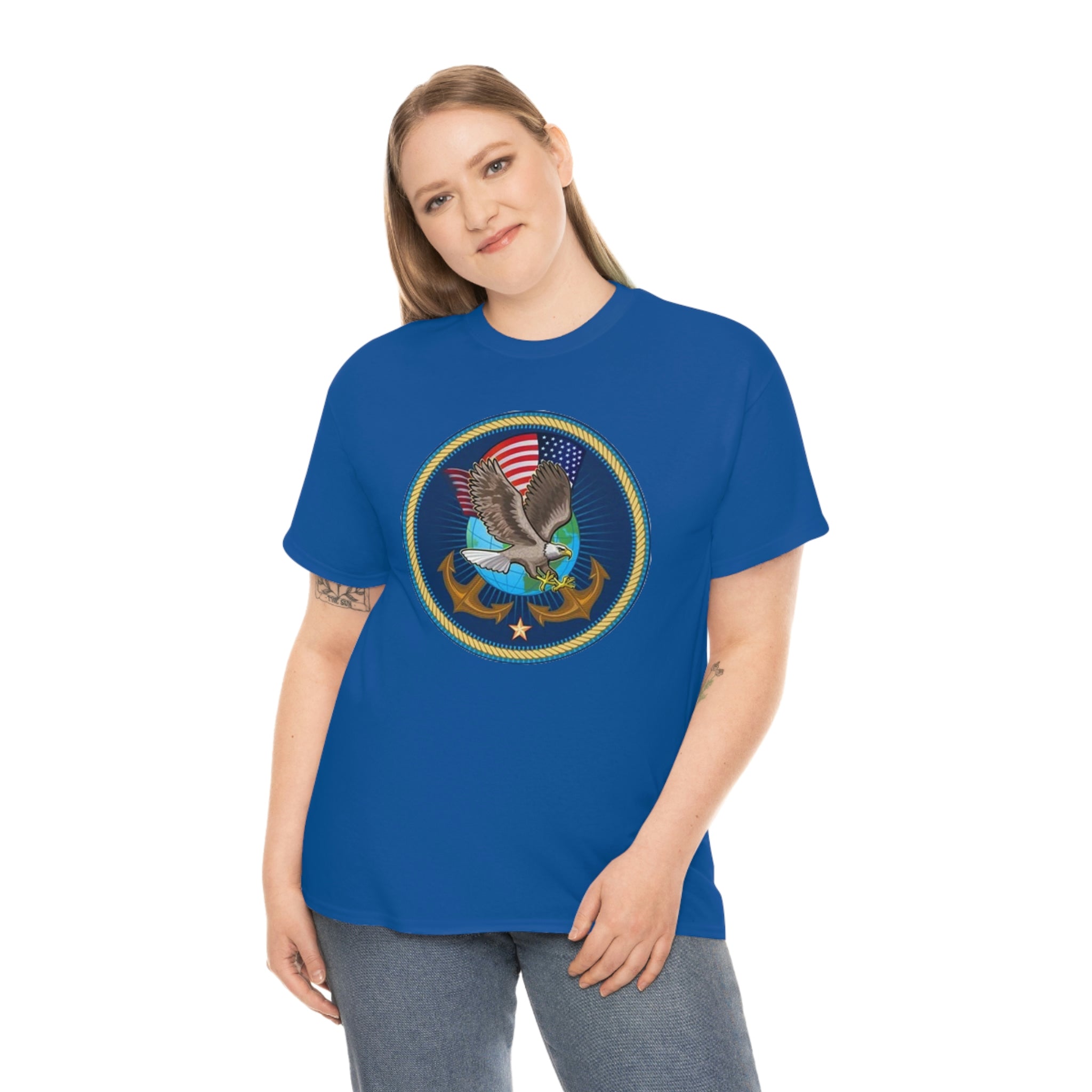 Navy- Unisex Heavy Cotton Tee