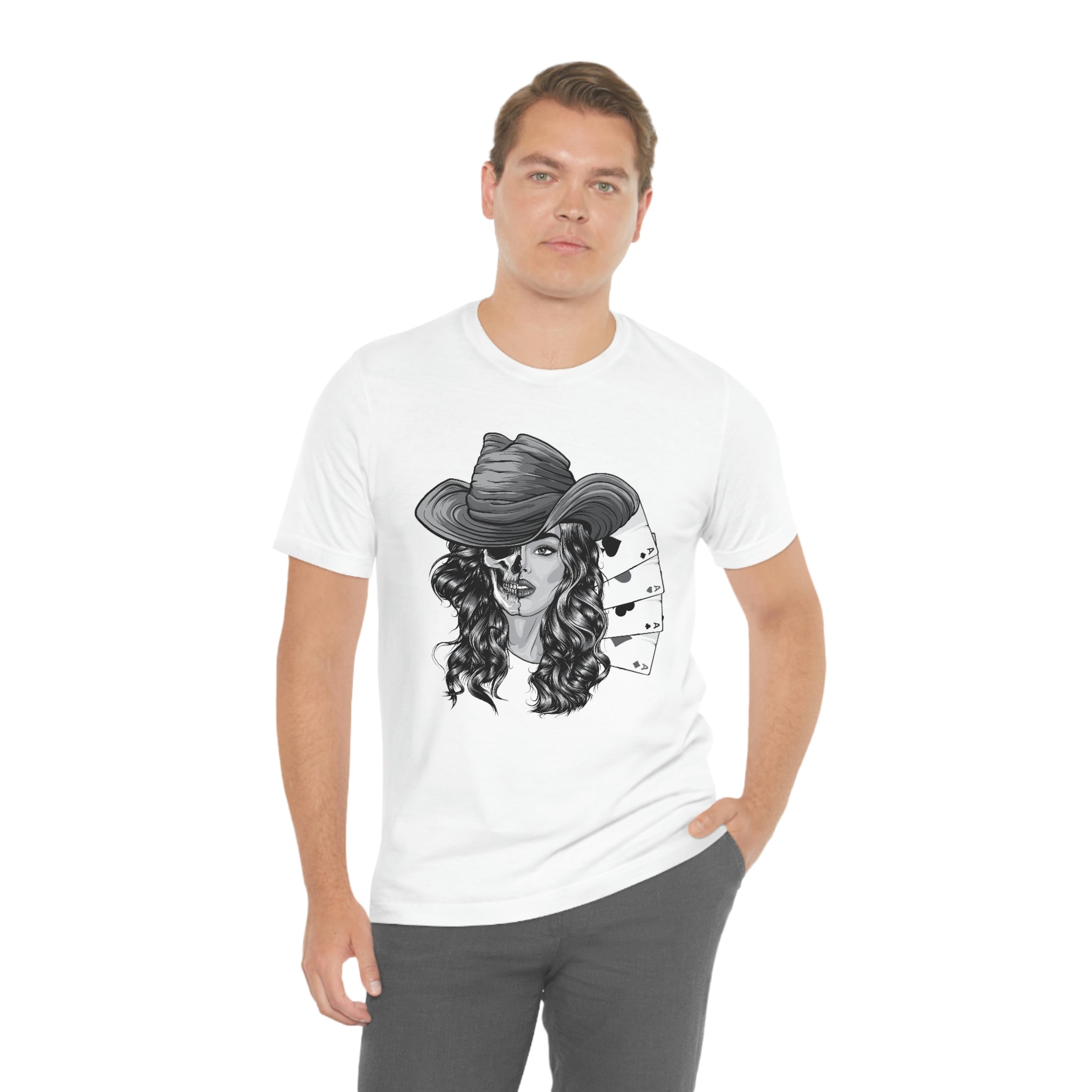Poker girl-  Jersey Short Sleeve Tee