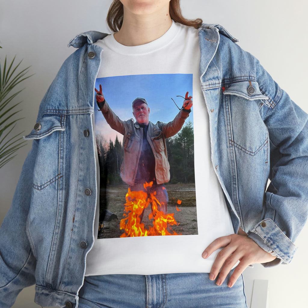 On fire-  Heavy Cotton Tee