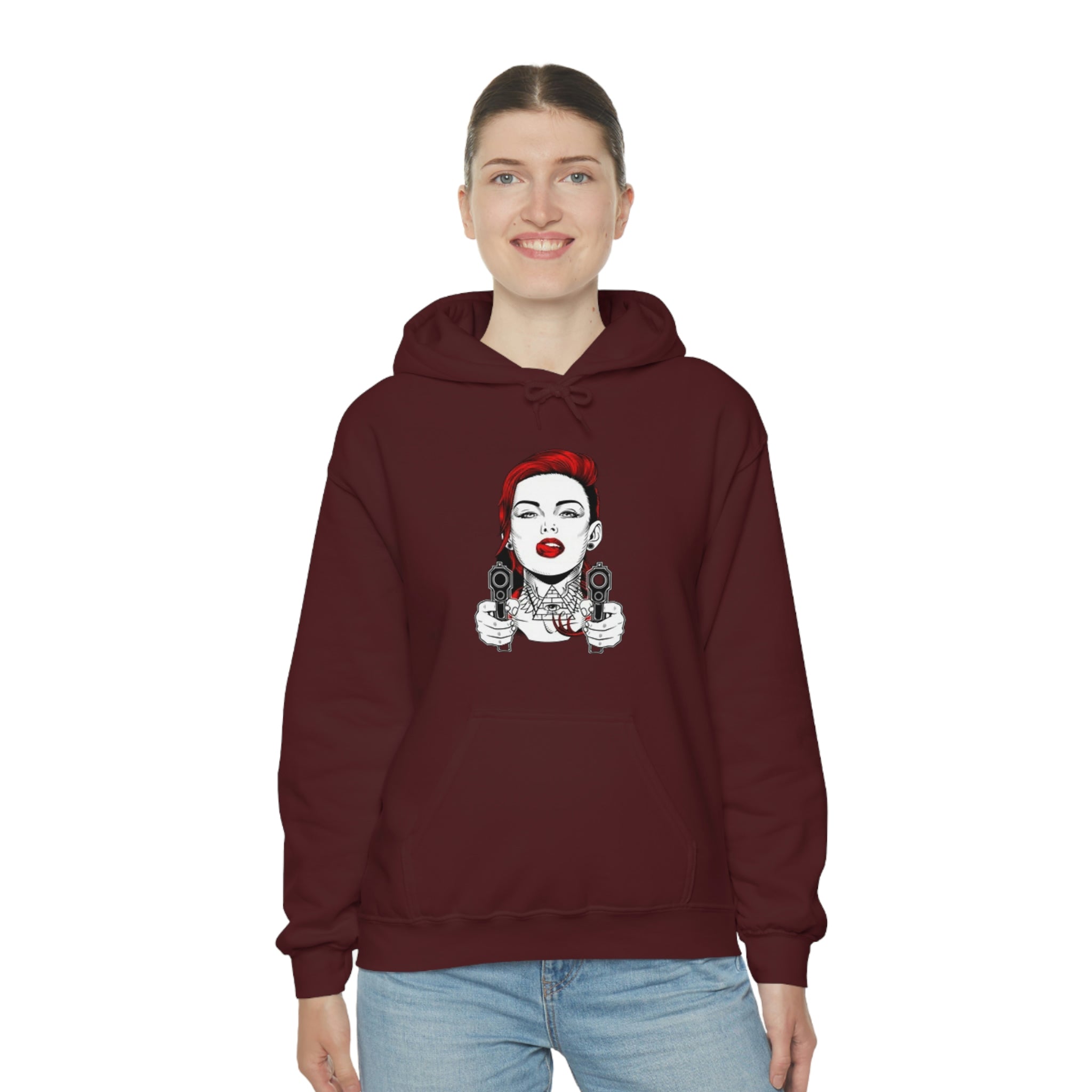 Girl gangster-Heavy Blend™ Hooded Sweatshirt