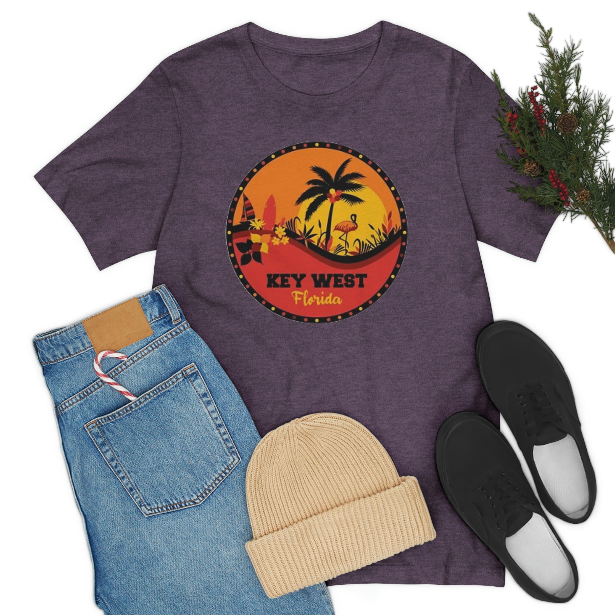 Key west Fl- Unisex Jersey Short Sleeve Tee