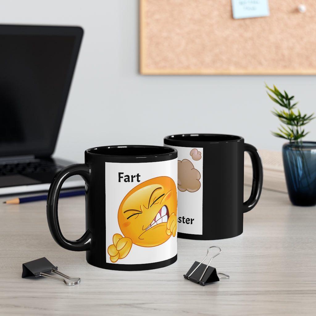 Fart master - 11oz Black coffee Mug