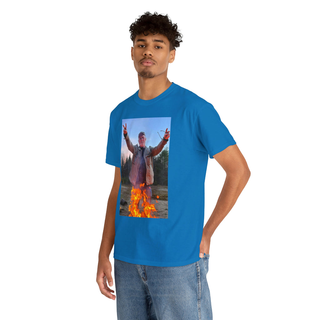 On fire-  Heavy Cotton Tee
