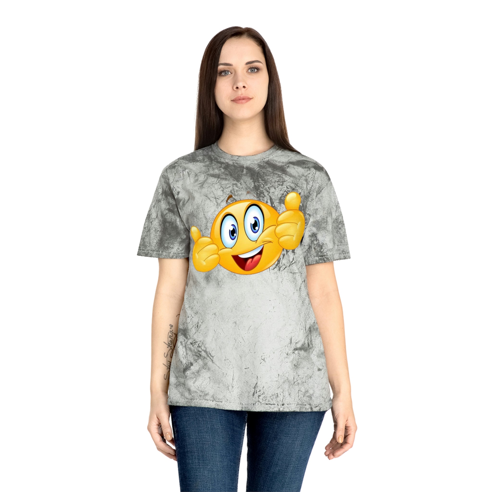 Smiley face— Unisex Color Blast T-Shirt