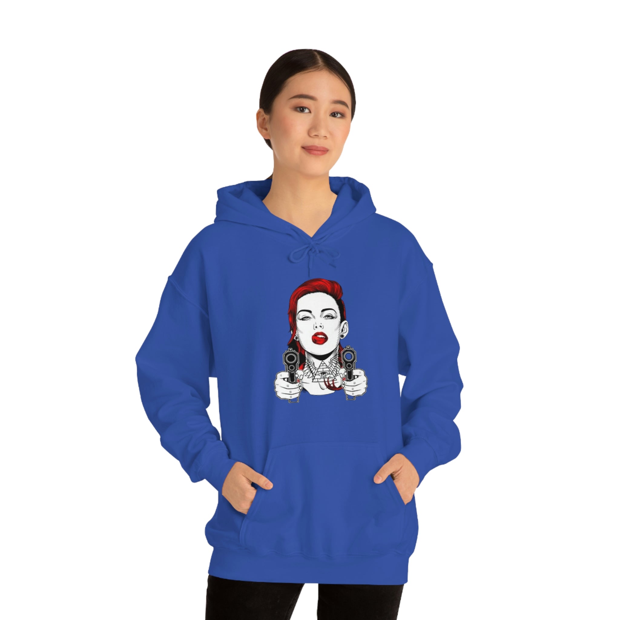 Girl gangster-Heavy Blend™ Hooded Sweatshirt