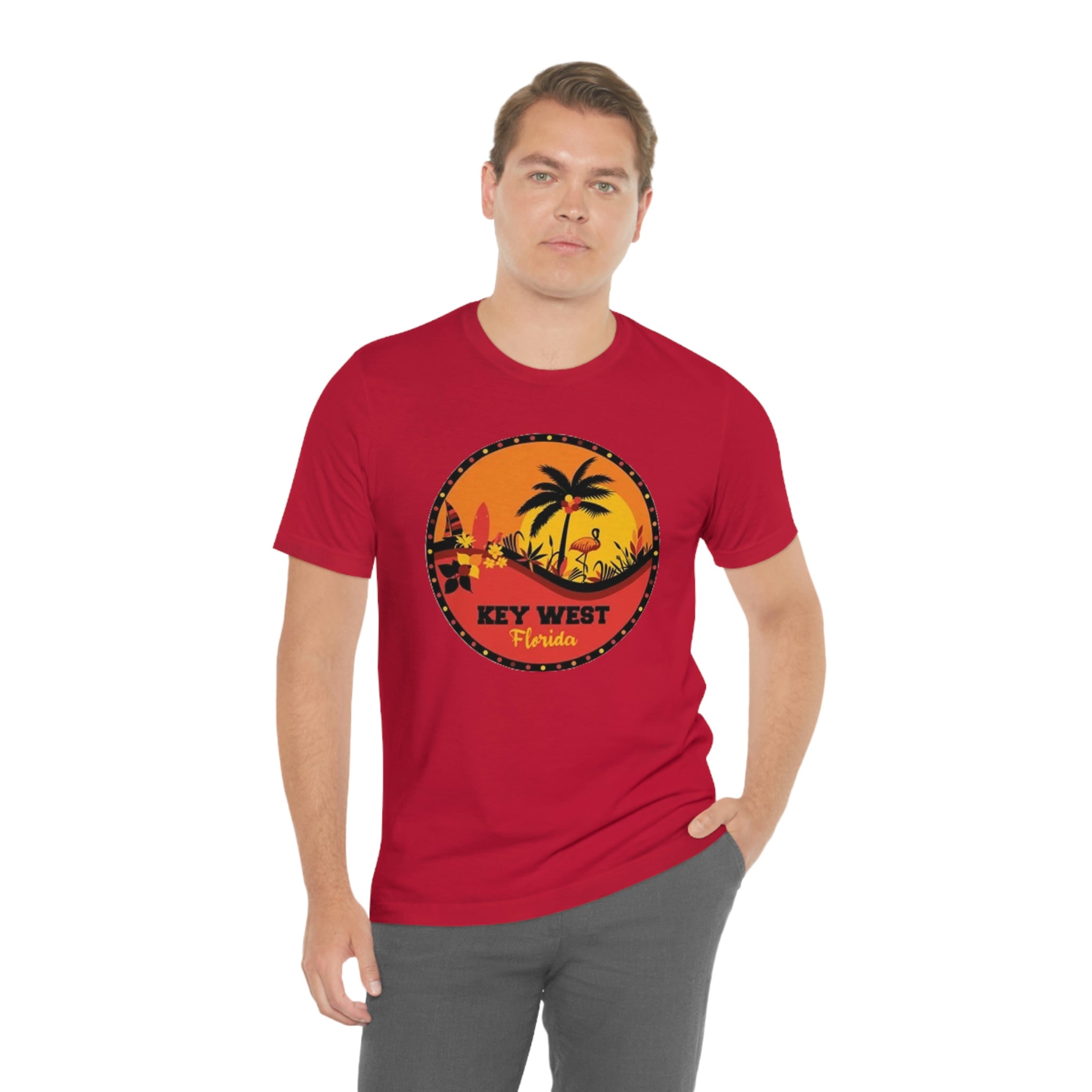 Key west Fl- Unisex Jersey Short Sleeve Tee