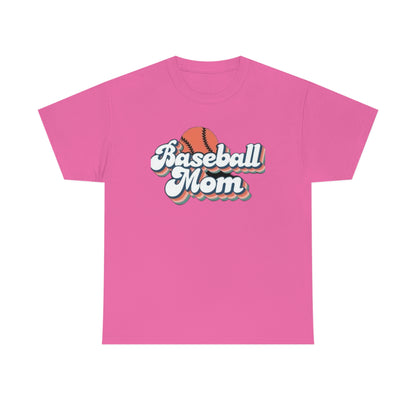 Baseball mom- Heavy Cotton Tee