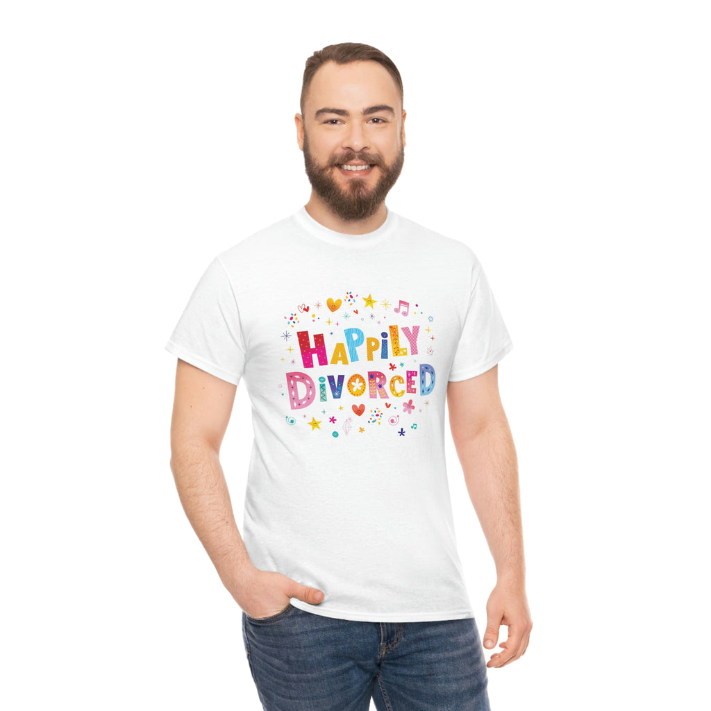 Happily divorced-Heavy Cotton Tee