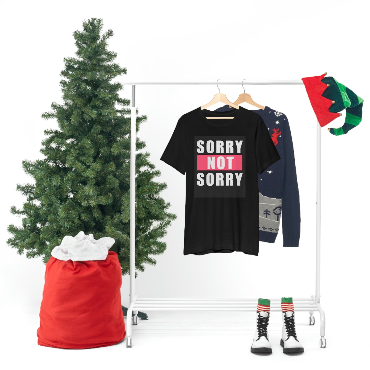 Sorry not sorry— Unisex Jersey Short Sleeve Tee