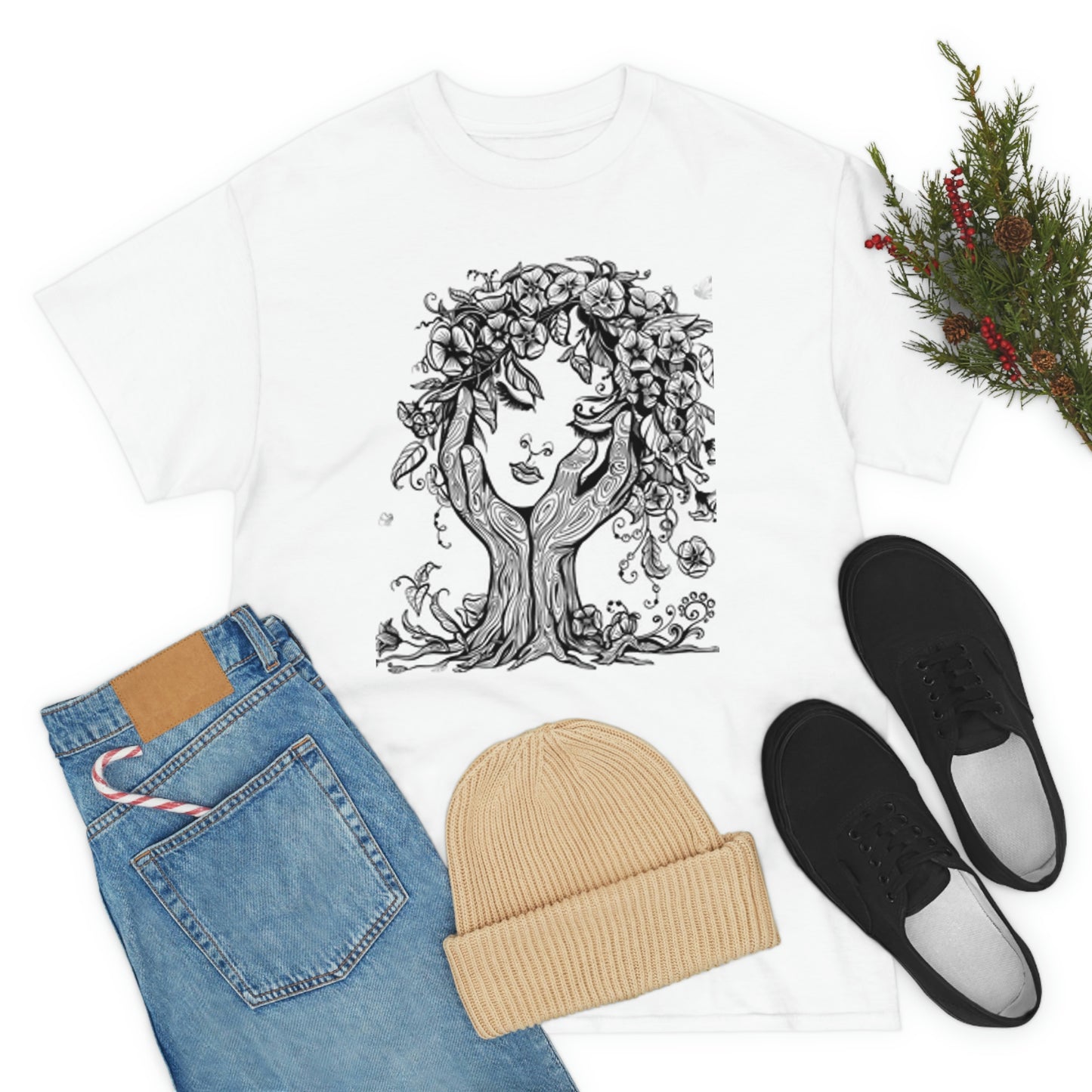 Face- Unisex Heavy Cotton Tee