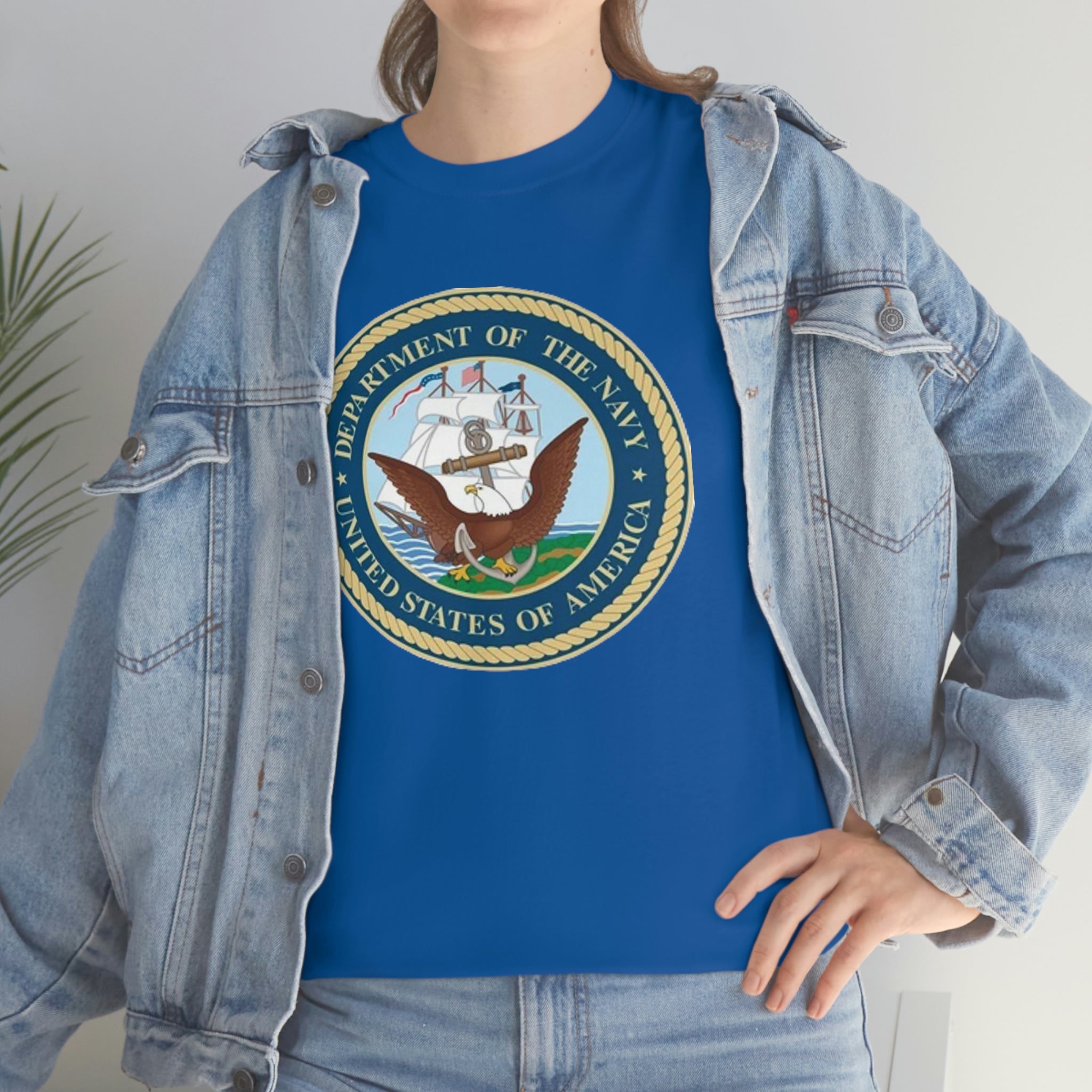 Navy- Unisex Heavy Cotton Tee
