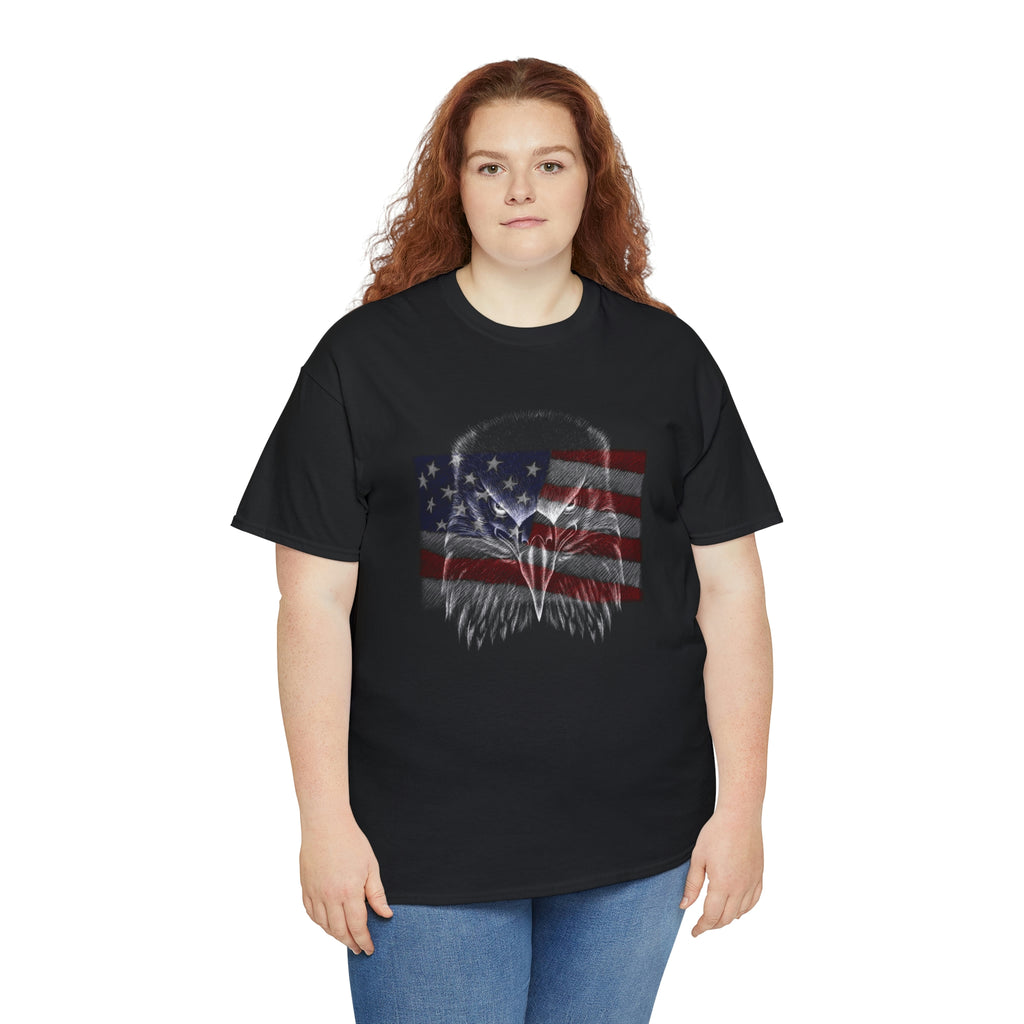 Patriot Eagle- Heavy Cotton Tee