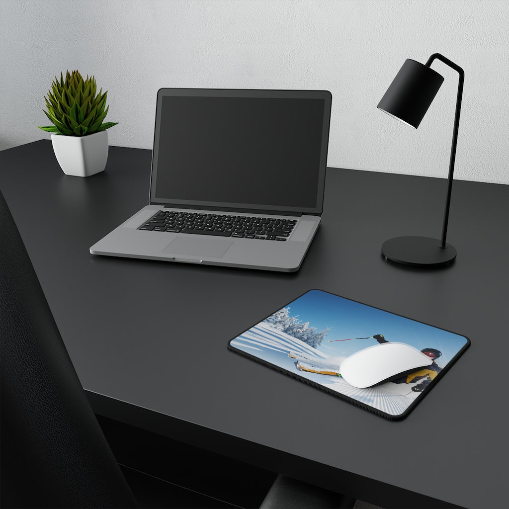 Skiing - Non-Slip Mouse Pads