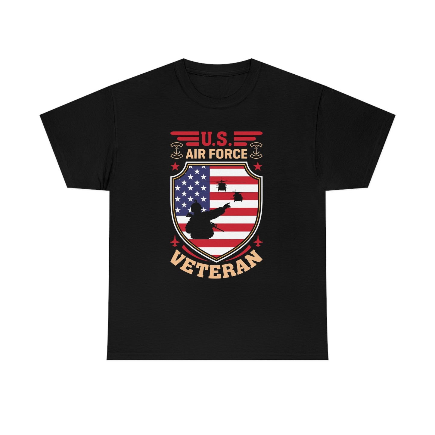 Air Force veteran- Unisex Heavy Cotton Tee