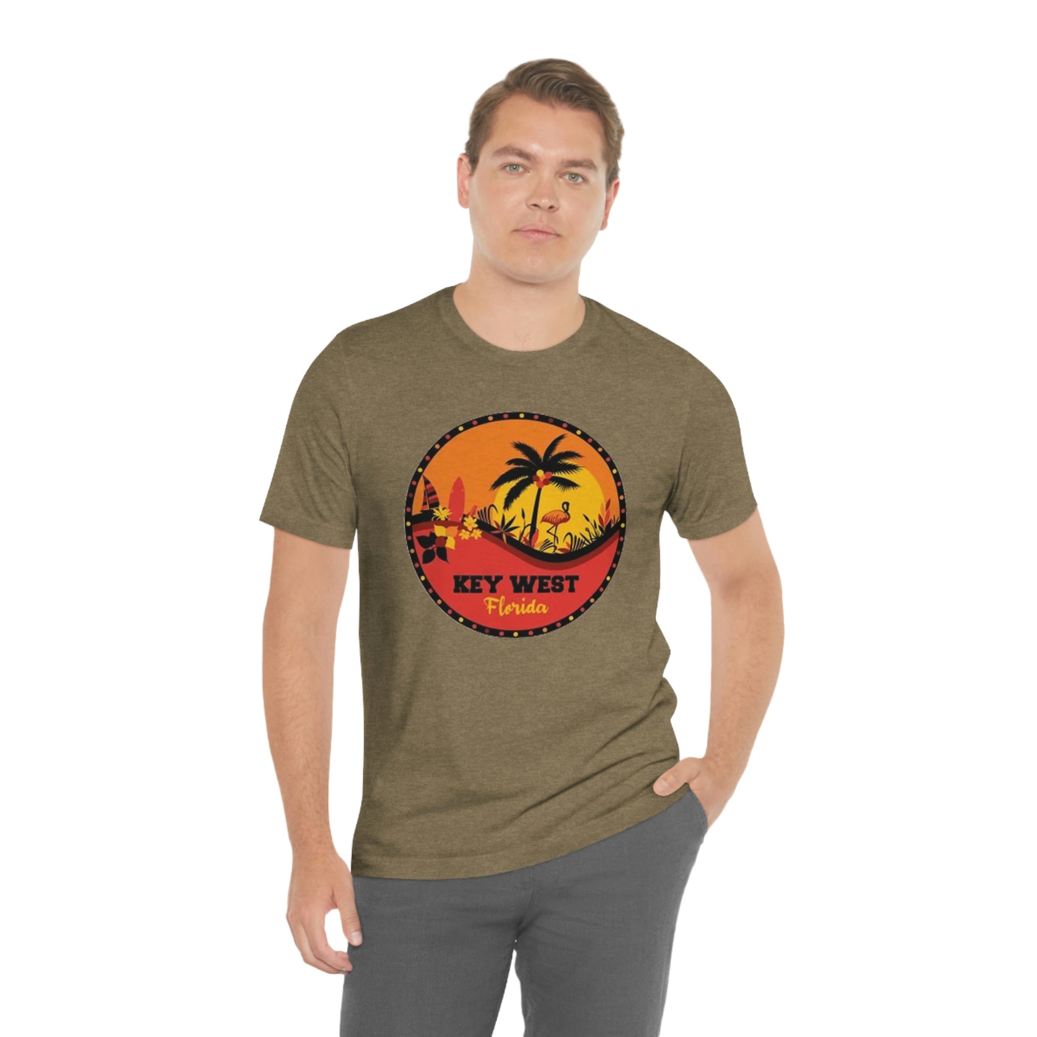 Key west Fl- Unisex Jersey Short Sleeve Tee