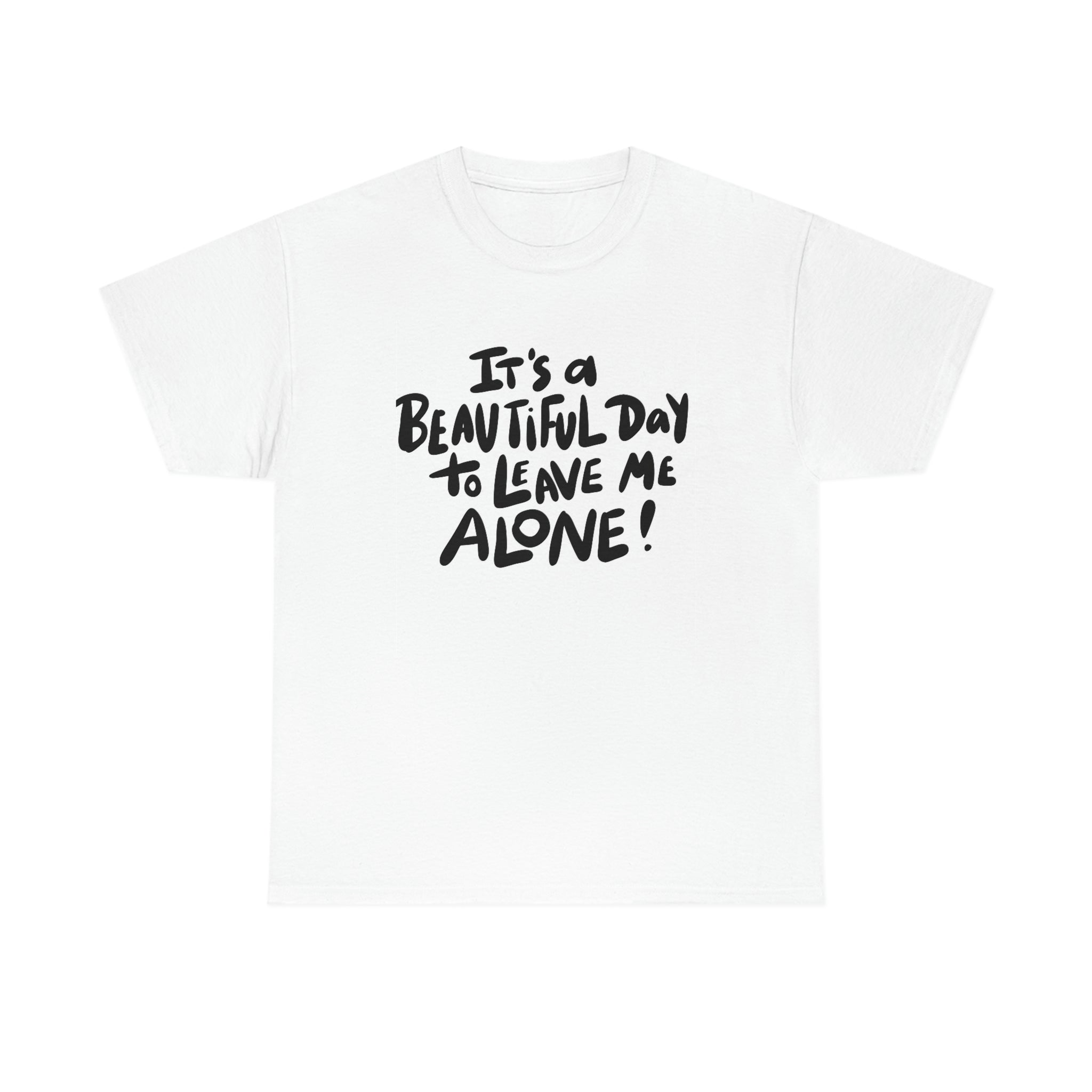 Leave me alone- Unisex Heavy Cotton Tee
