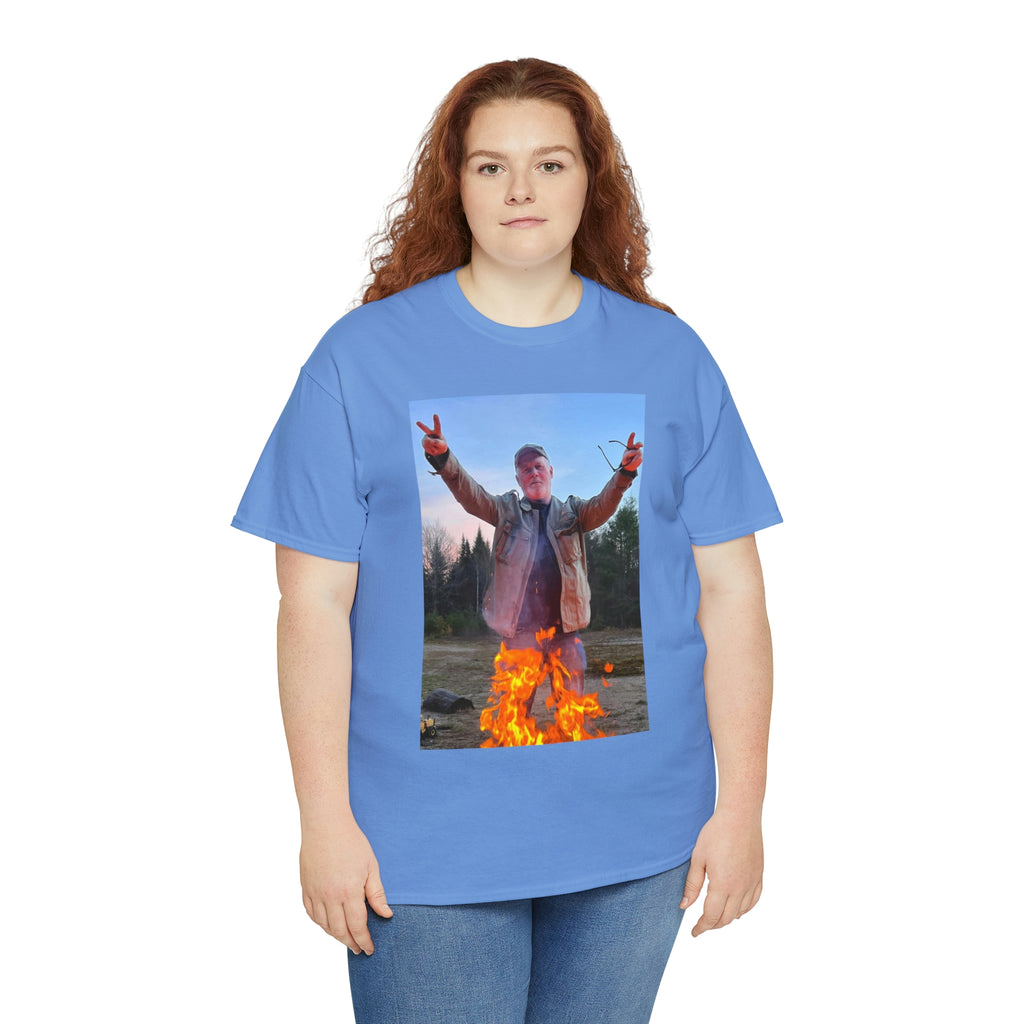 On fire-  Heavy Cotton Tee