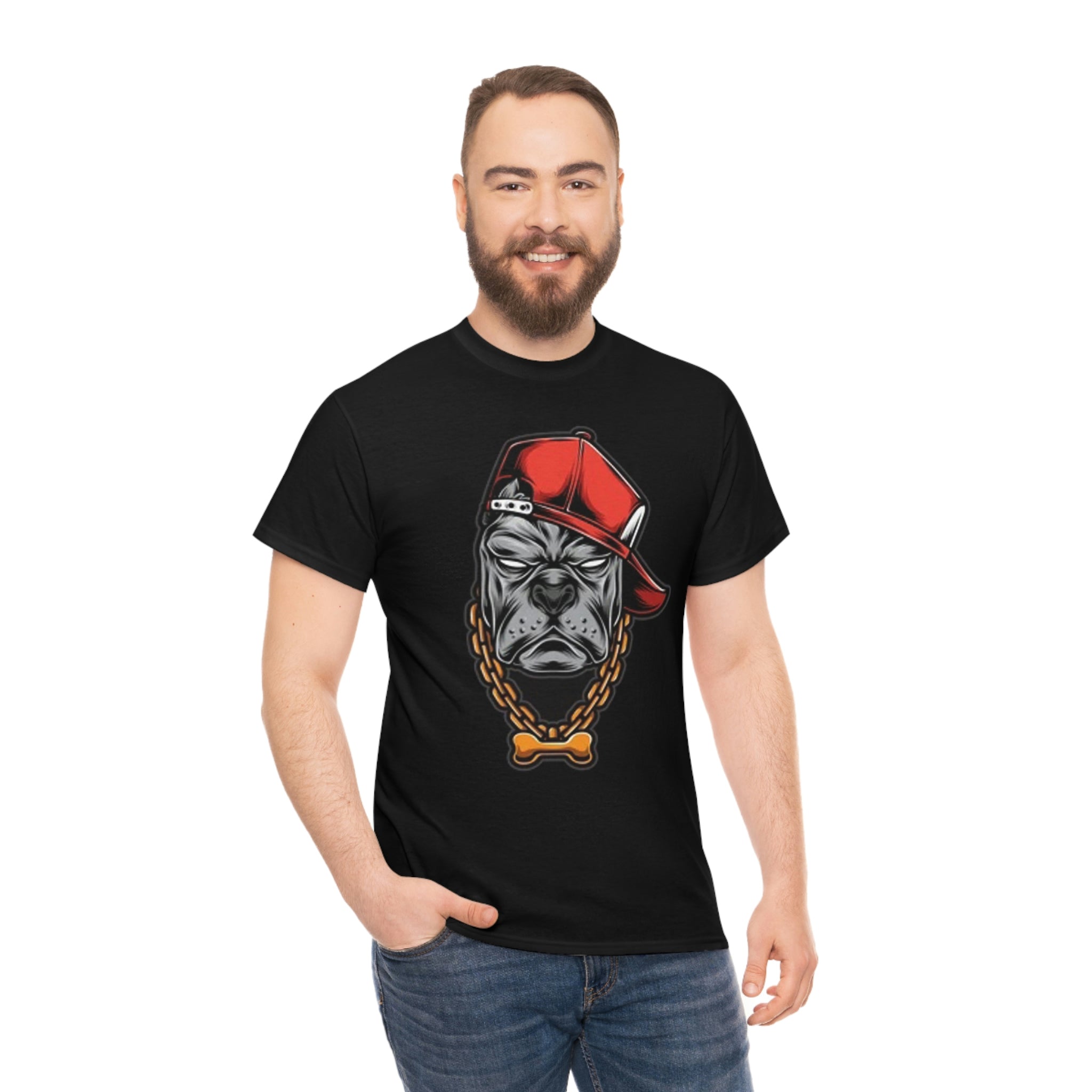 Gangster dog- Heavy Cotton Tee