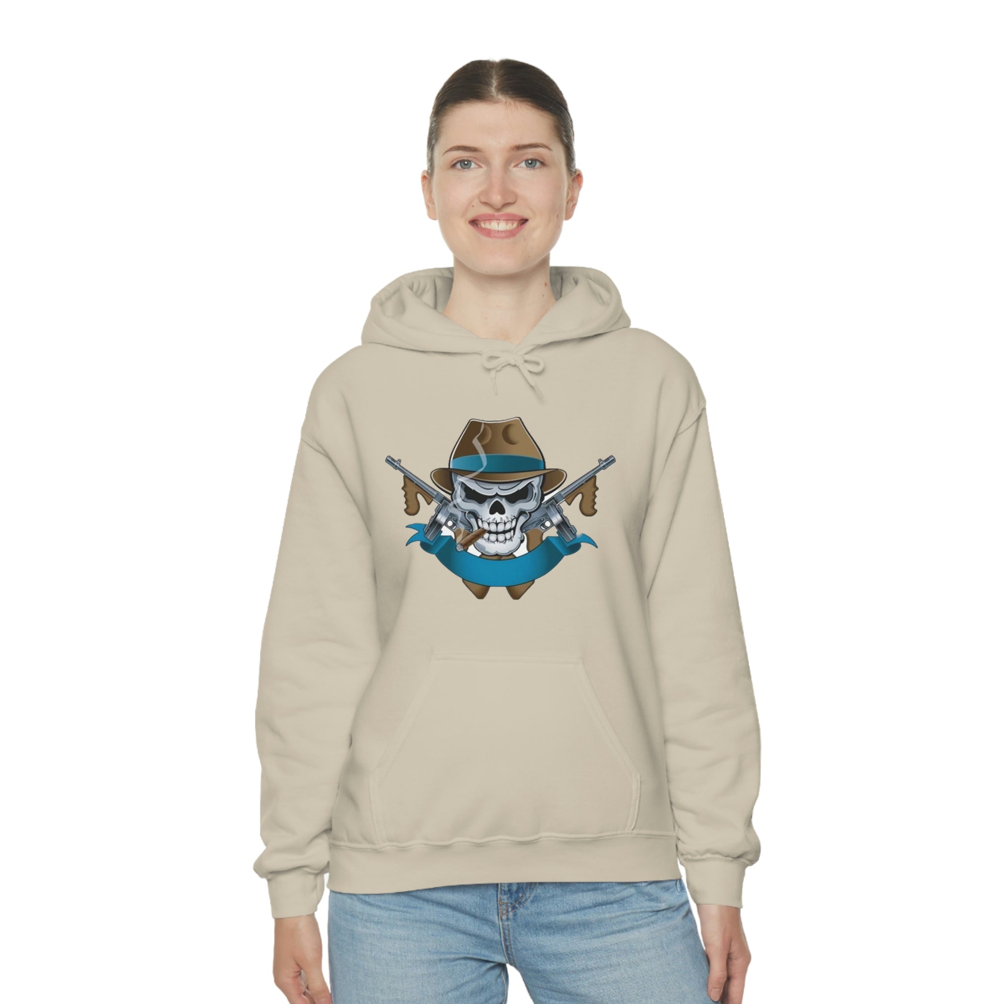 Skullhead- Heavy Blend™ Hooded Sweatshirt