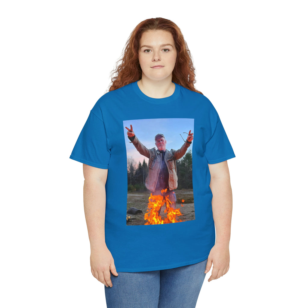 On fire-  Heavy Cotton Tee