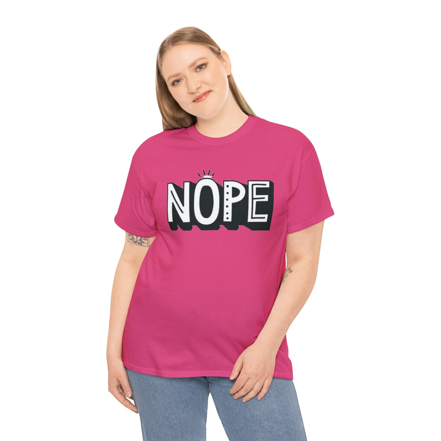 Nope- Heavy Cotton Tee