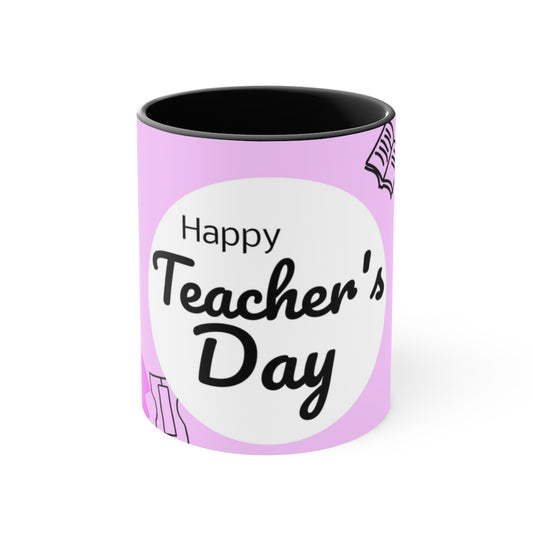 Teachers day Accent coffee Mug