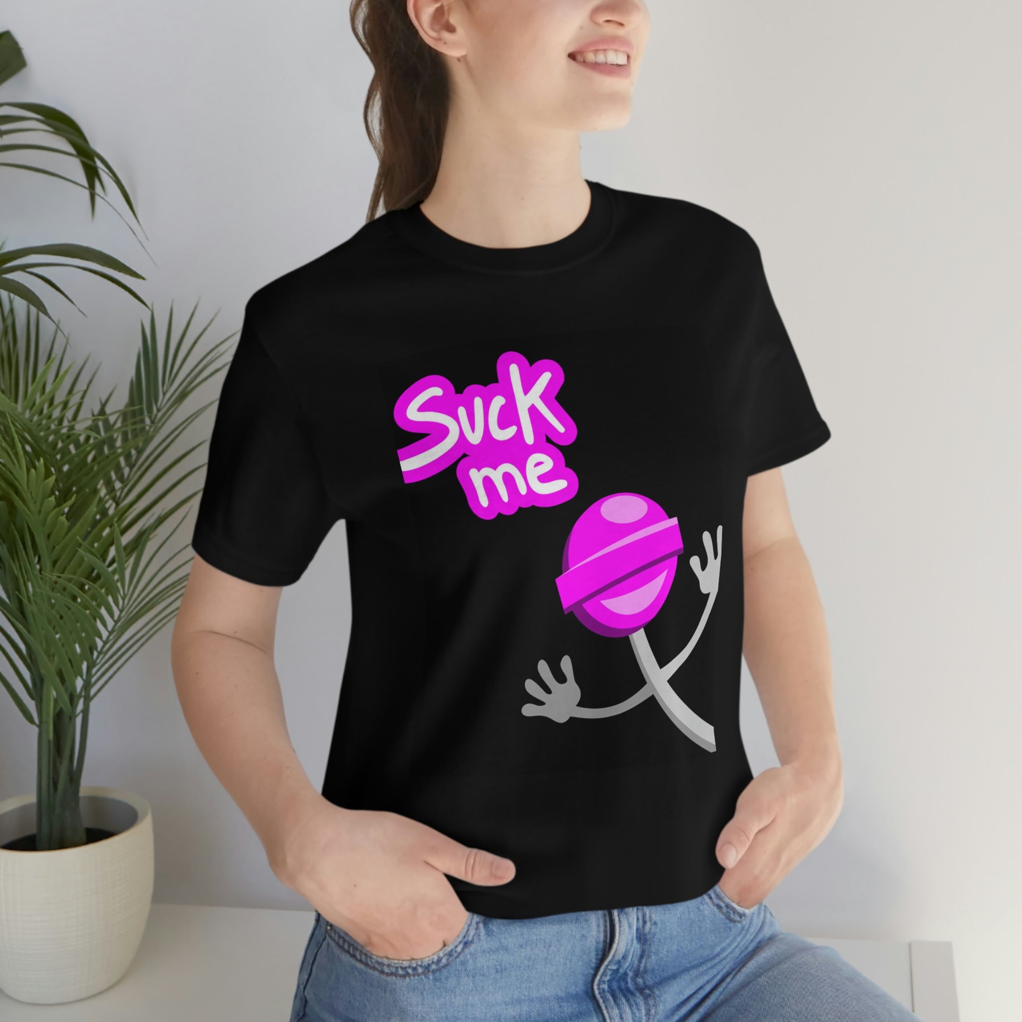 Suck me— Jersey Short Sleeve Tee