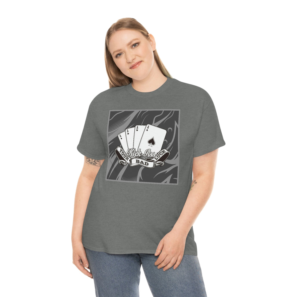 Kick your ass cards- Heavy Cotton Tee