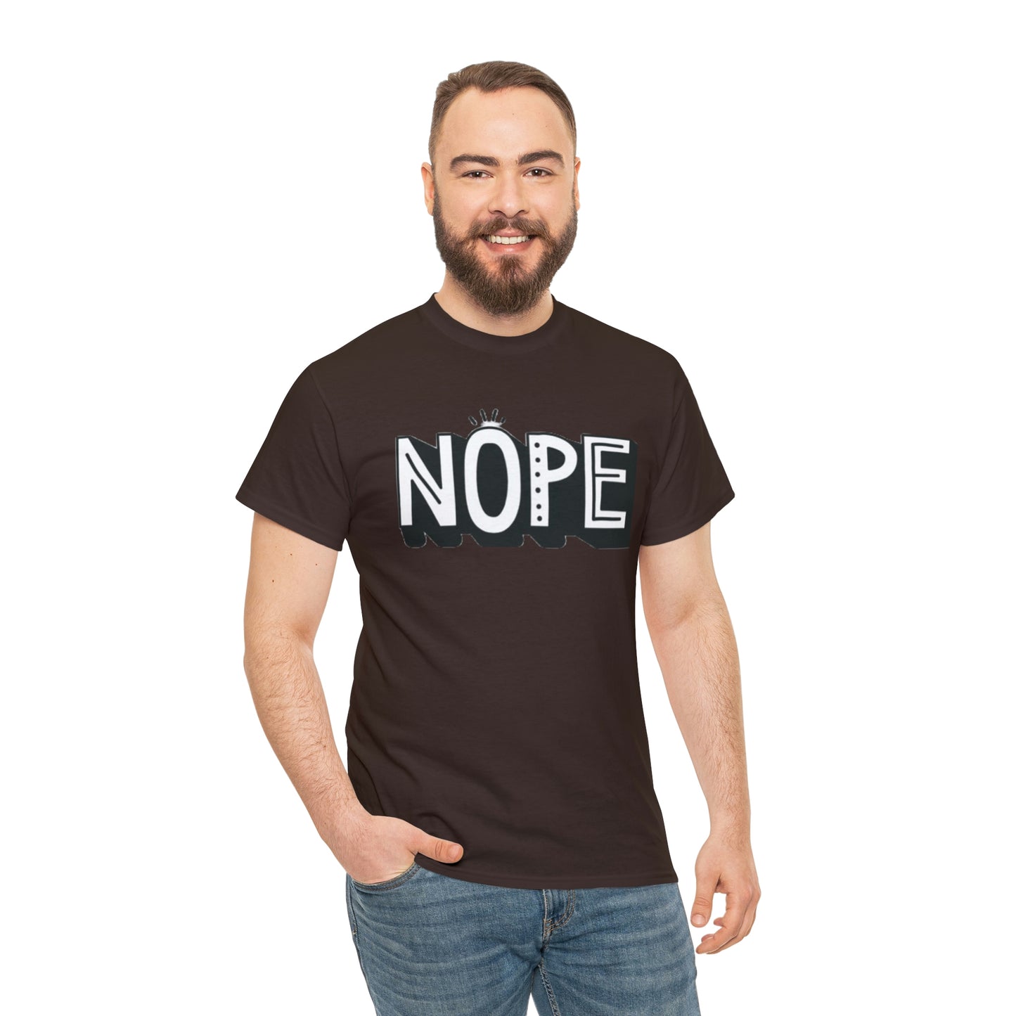 Nope- Heavy Cotton Tee