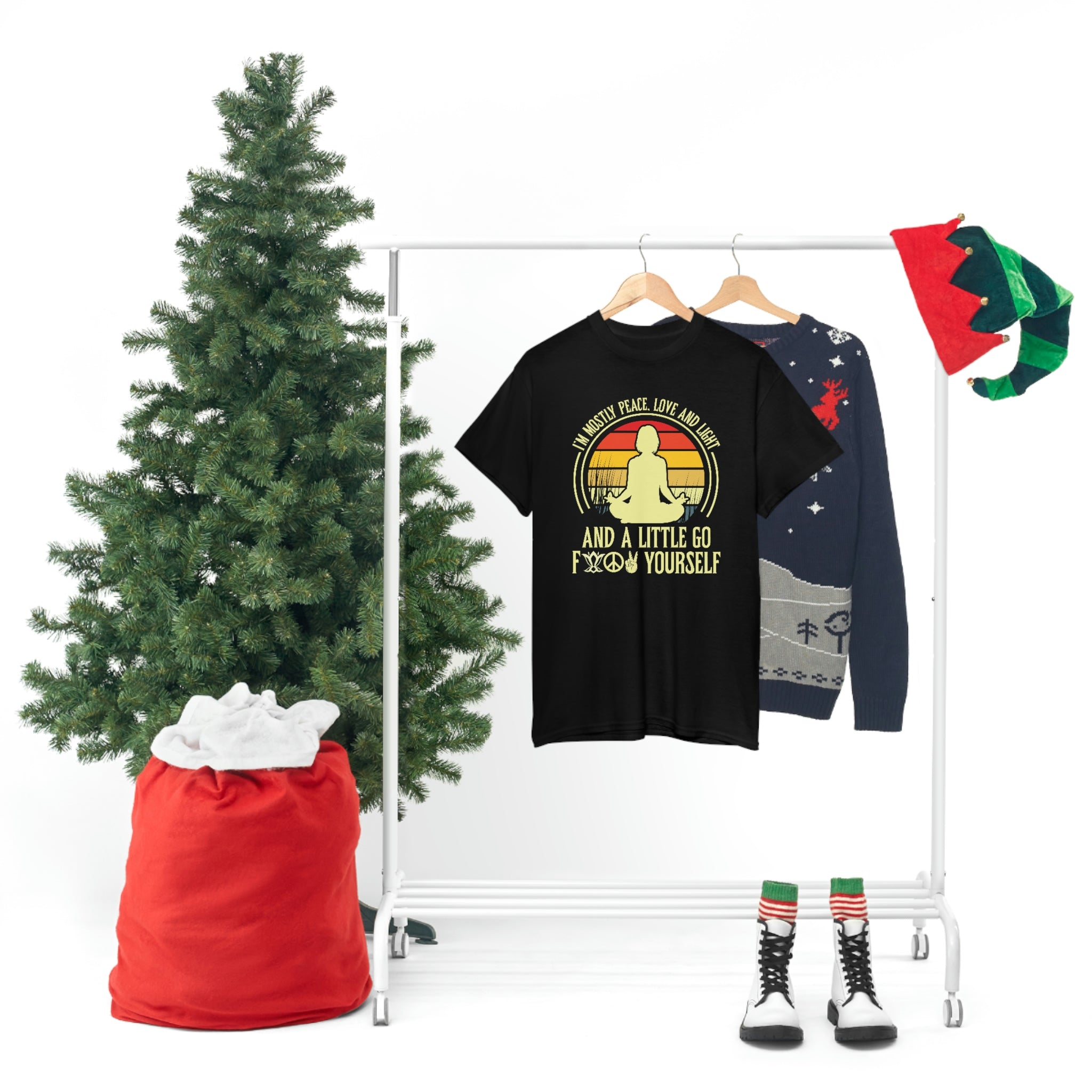 Peace and f@ck yourself- Heavy Cotton Tee