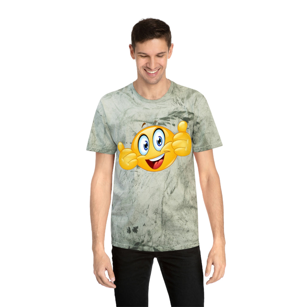 Smiley face— Unisex Color Blast T-Shirt