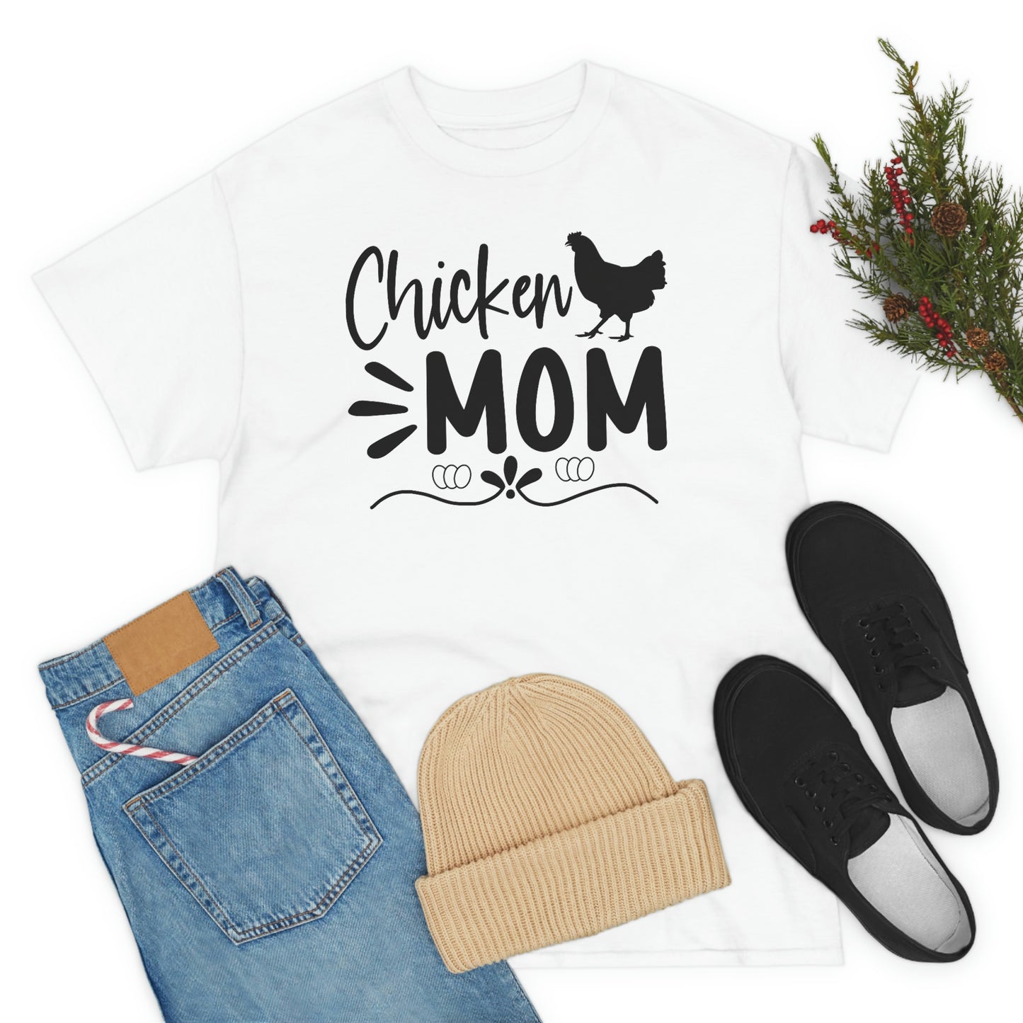 Chicken mom- Heavy Cotton Tee