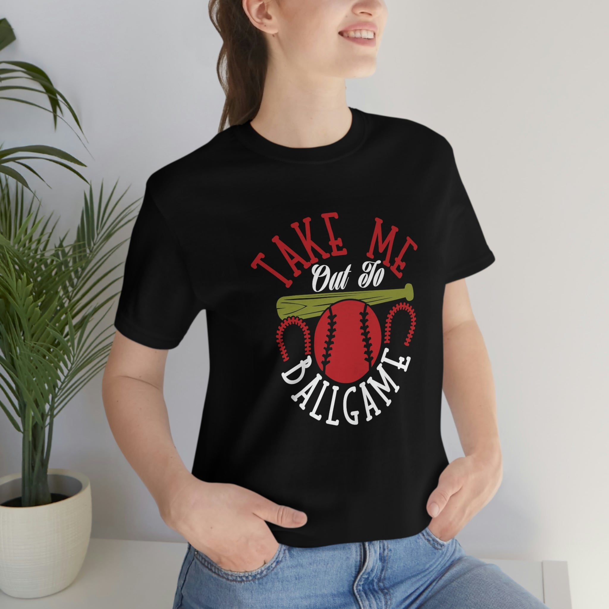 Take me to the ballgame- Jersey Short Sleeve Tee