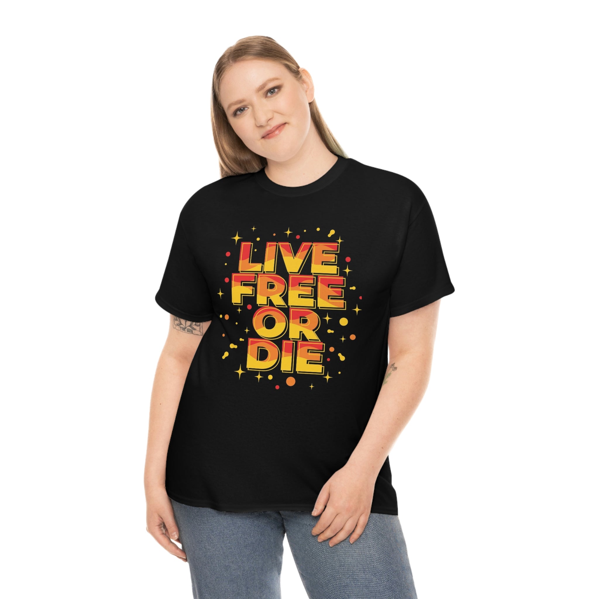 Live free or die- Unisex Heavy Cotton Tee