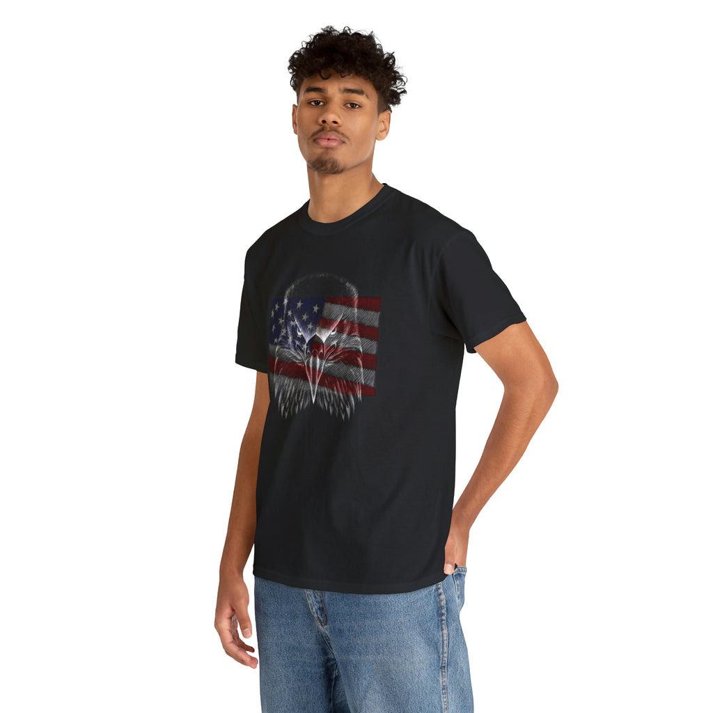 Patriot Eagle- Heavy Cotton Tee