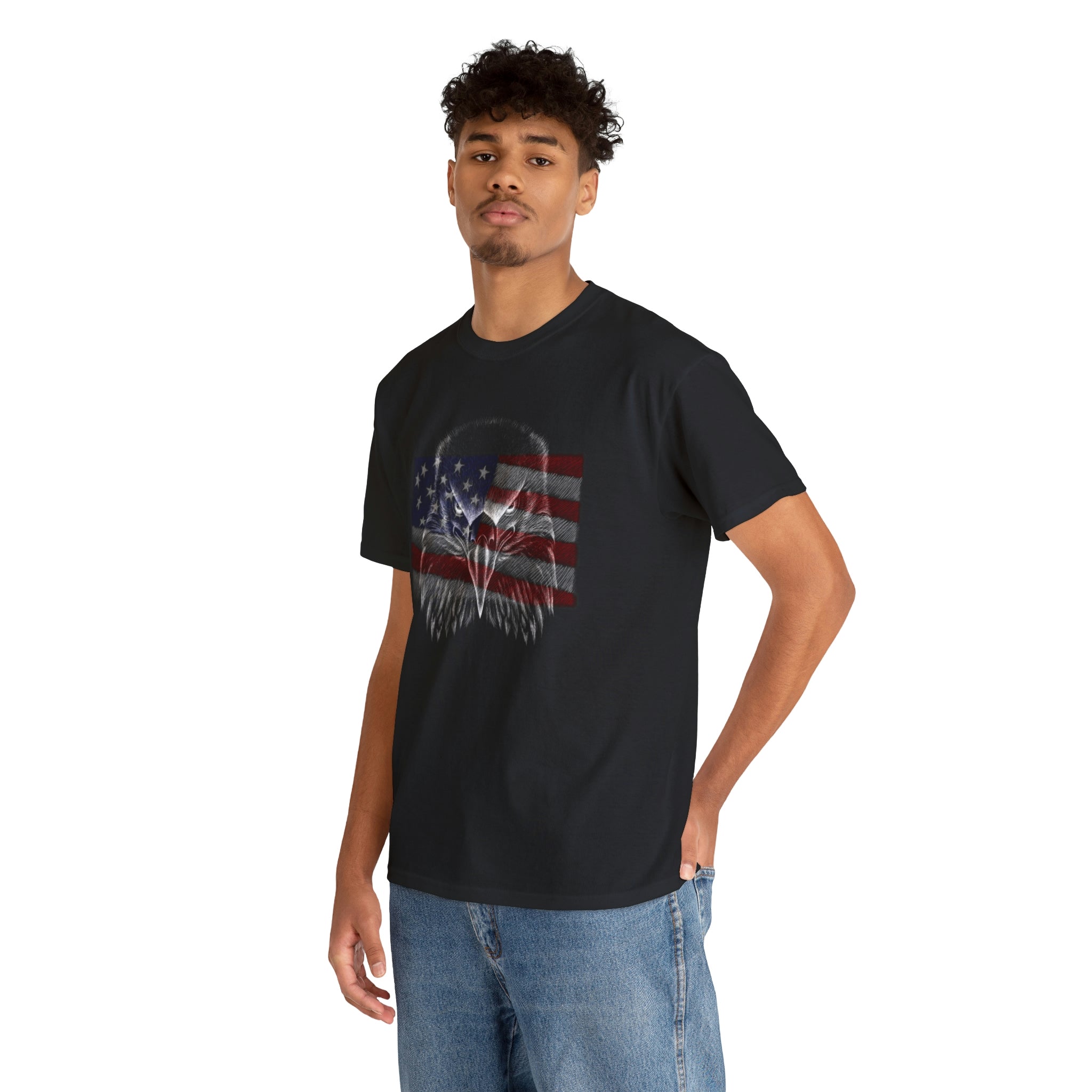 Patriot Eagle- Heavy Cotton Tee