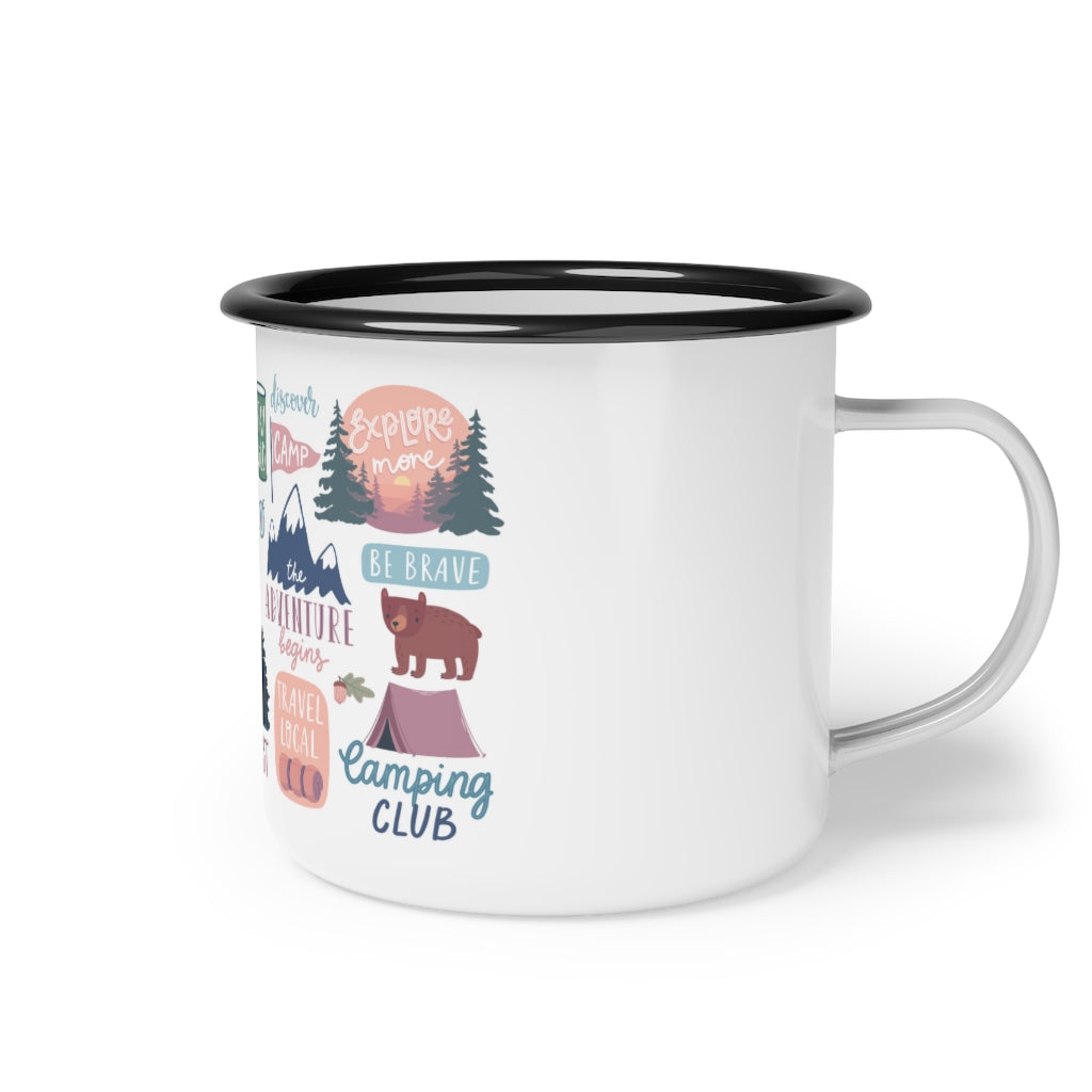 Camping - Enamel Camp Cup- white fathers