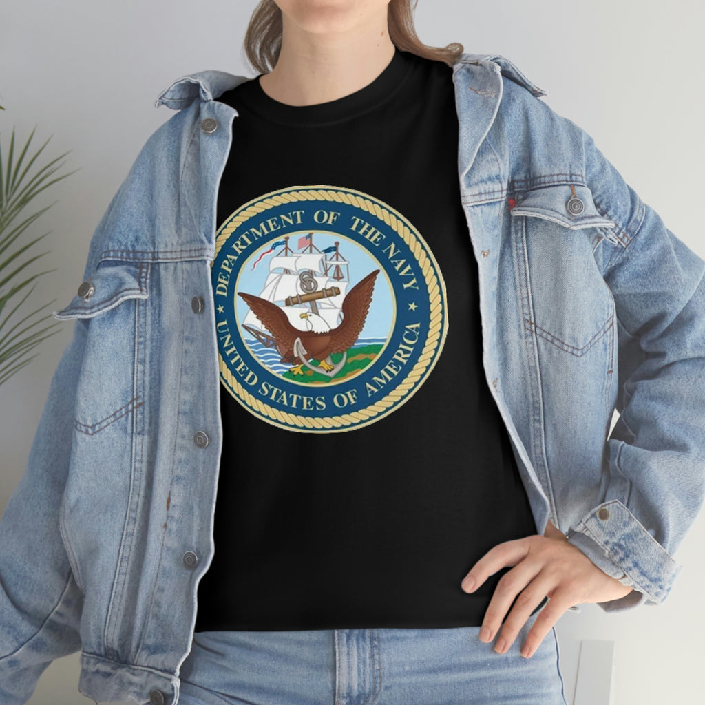 Navy- Unisex Heavy Cotton Tee