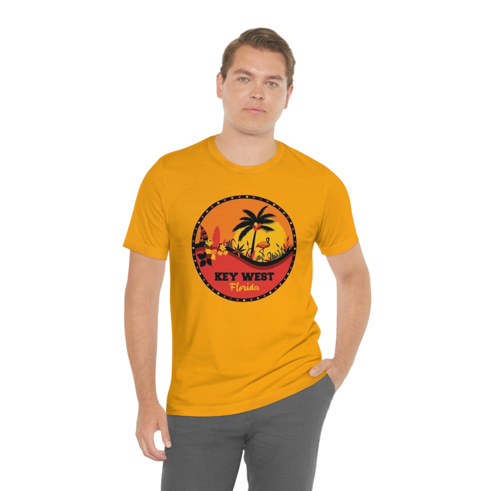 Key west Fl- Unisex Jersey Short Sleeve Tee