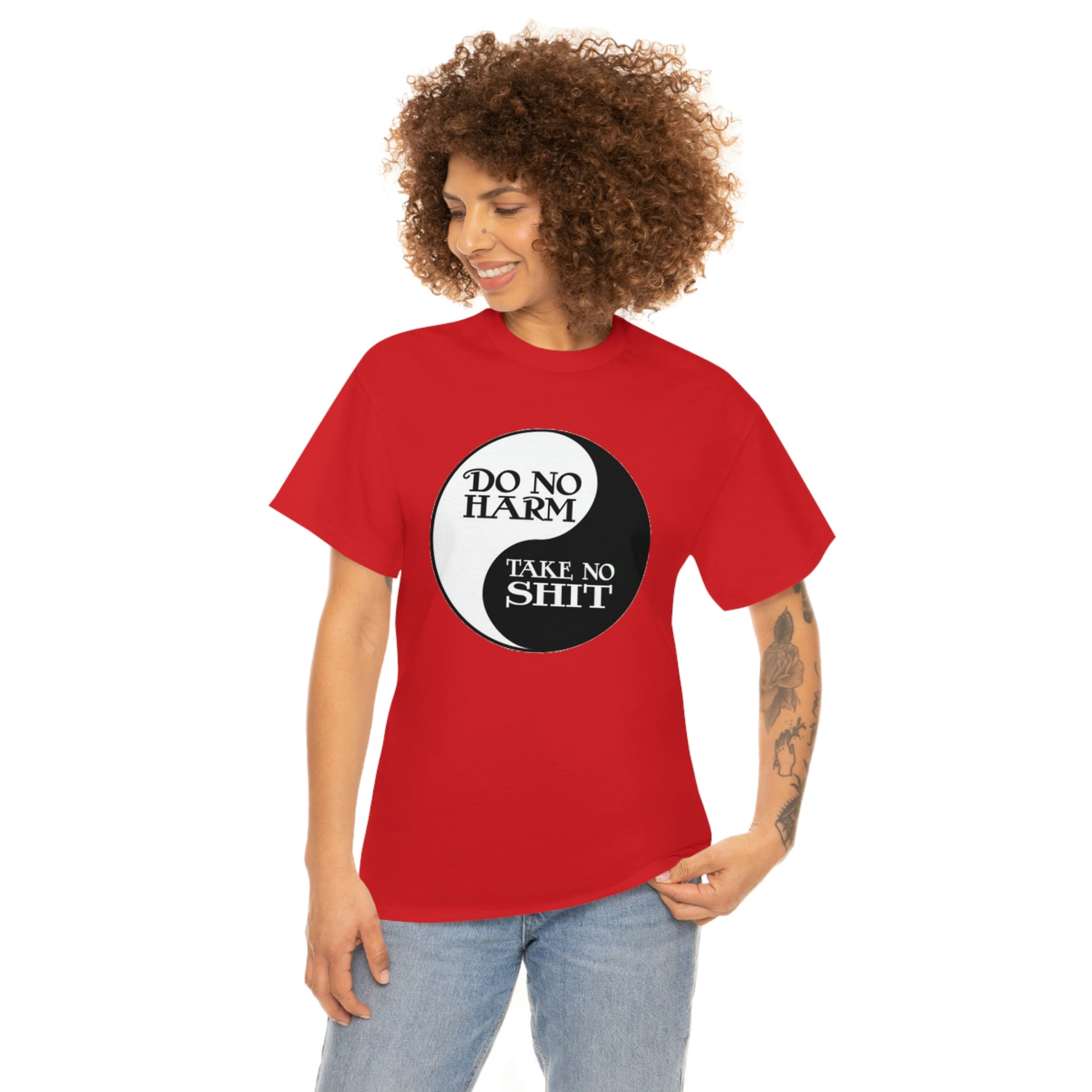 Do no harm take no shit-  Heavy Cotton Tee