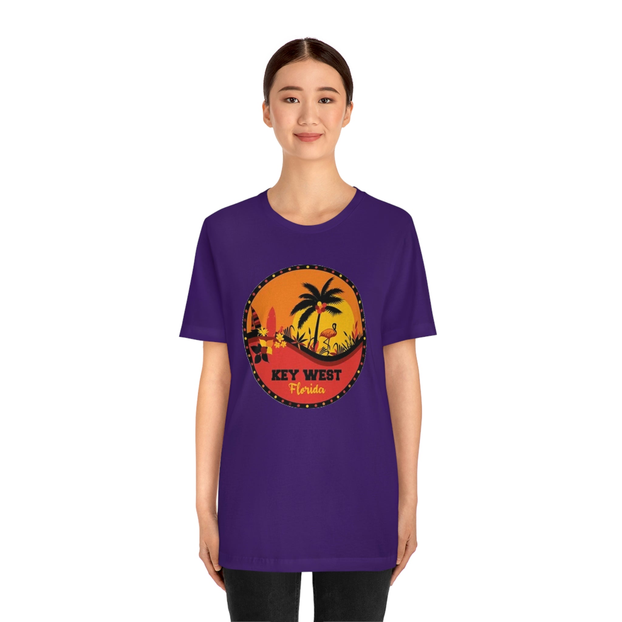 Key west Fl- Unisex Jersey Short Sleeve Tee