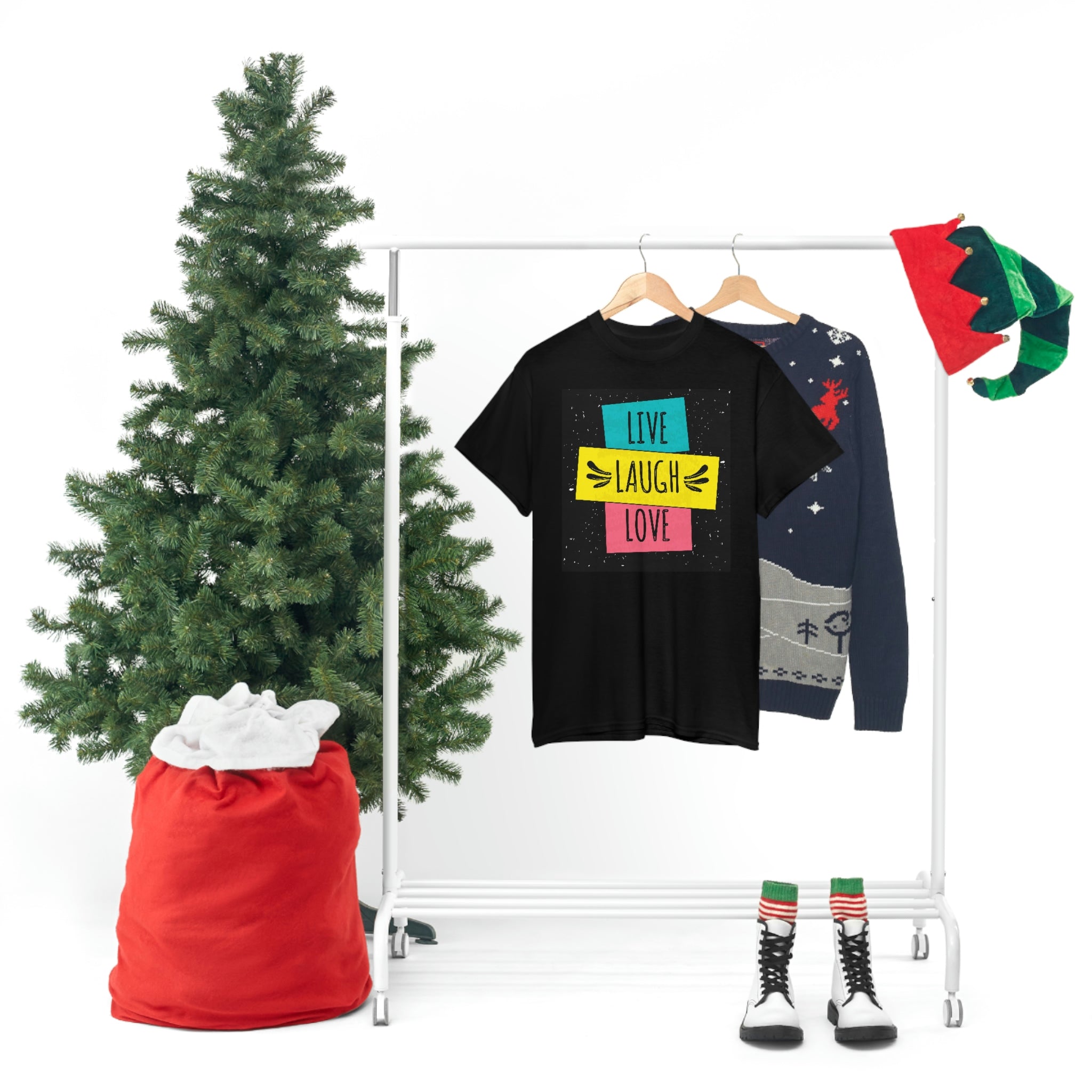Live laugh love- Heavy Cotton Tee