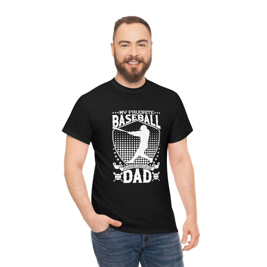 Baseball dad- Heavy Cotton Tee