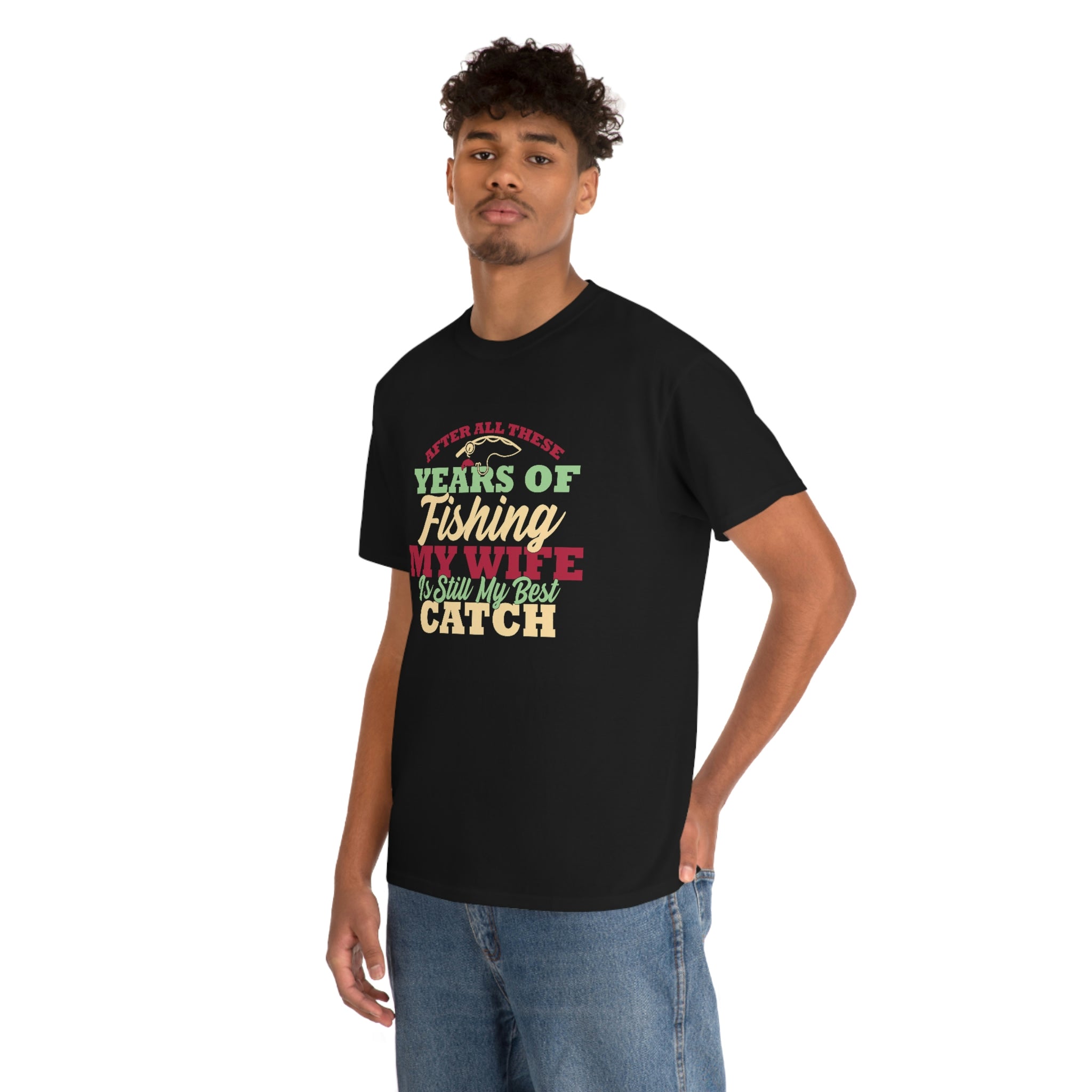 Wife is best catch- Heavy Cotton Tee