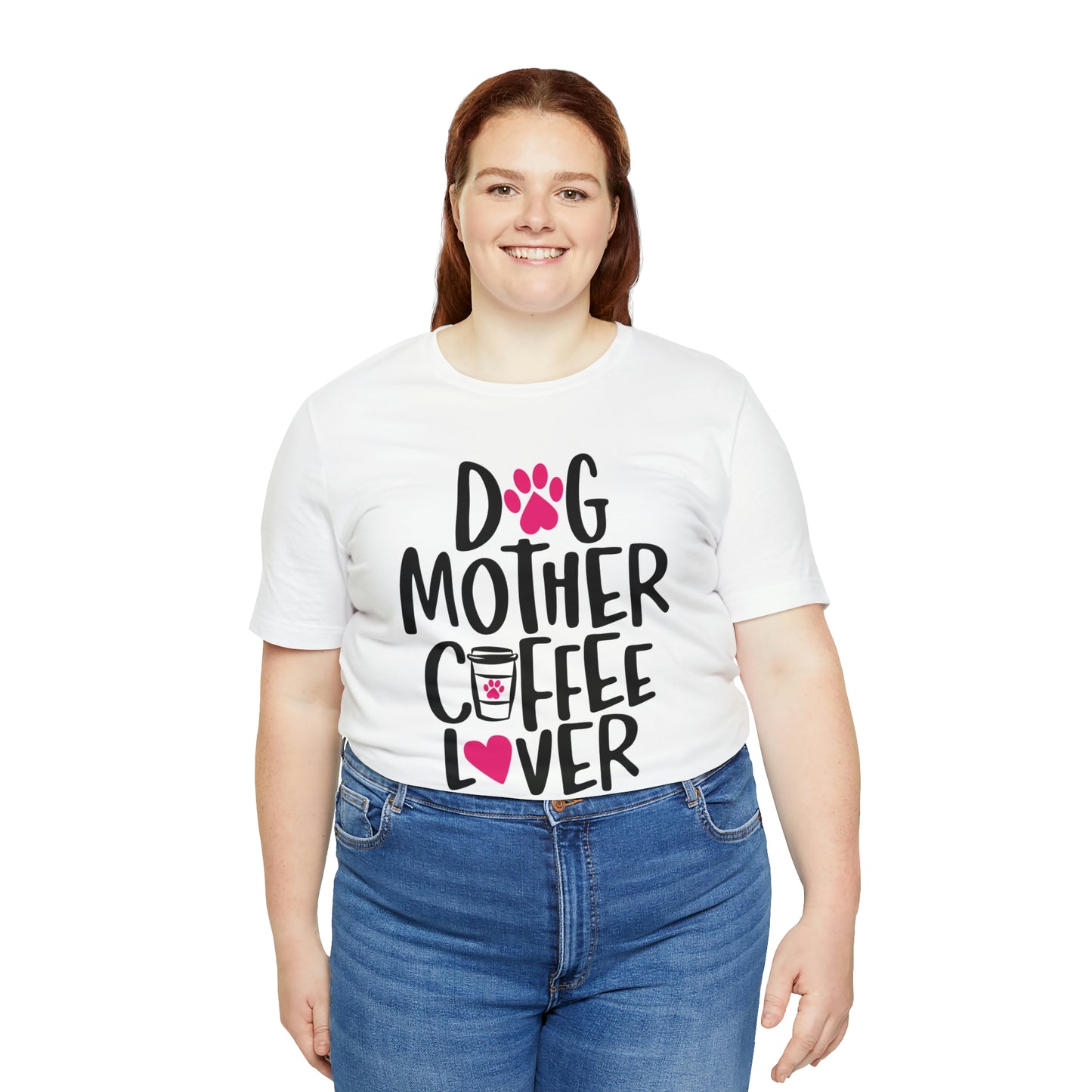 Dog mother coffee lover- Jersey Short Sleeve Tee